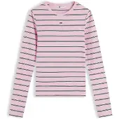 Tommy Hilfiger Tjw Slim Essential Rib Ls - Pink - M