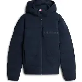 Tommy Hilfiger Detachable Hooded Branded Puffer - Navy - XL