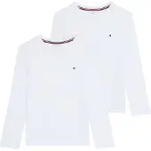 Tommy Hilfiger 2 Pk Ls Tee - White - 140-152