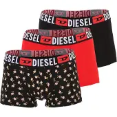 Diesel Bokserishortsit punainen / musta / valkoinen
