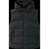 Mango Quilted Gilet With Hood - Black - 164