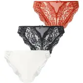 Hunkemoller Alushousut 'Belle' punainen / musta / valkoinen