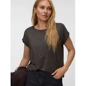 Vero Moda Paita 'VMLava' ruskea / hopea