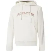 Jack & Jones Collegepaita 'JJAVERY' burgundin punainen / meleerattu valkoinen