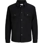 Jack & Jones Jjeregent Structure Overshirt Ls Sn - Black - M