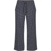 s.Oliver Pyjamahousut beige / laivastonsininen / valkoinen