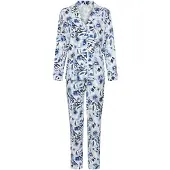 LASCANA Pyjama marine / safiiri / valkoinen