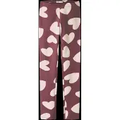 Name it Nkfdavina Aop Swe Legging Bru Noos - Burgundy - 86
