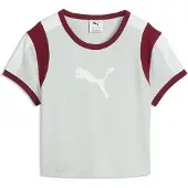 Puma Graphic Slim Ringer Baby Tee Women, koko Medium