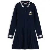Tommy Hilfiger Mekko 'PEANUTS' laivastonsininen / kulta / valkoinen