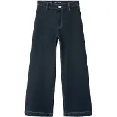 Mango Catherin Culotte High-Rise Jeans - Navy - 34