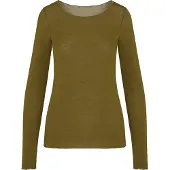 Hunkemoller Top Ls Boatneck Intimates - Khaki green - M