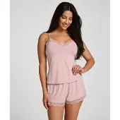 Hunkemoller Pyjamashortsit 'Nana' roosa