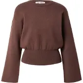 Aware Awhanna Ls Crew Neck Knit Pullover Noos - Brown - XL