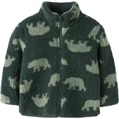Name it Nmmmonico Teddy Jacket Aop Noos - Green - 86