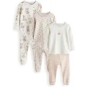 Next Yöpuku beige / nude / tummanruskea / valkoinen
