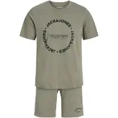 Jack & Jones Juoksupuku 'JJBENSON' oliivi / tummanvihreä