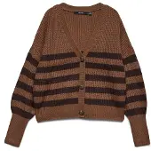 Vero Moda Neuletakki 'VMLEA' suklaa / tummanruskea