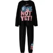 Name It Kids Yöpuku 'NKFAnda Stitch' kyyhkynsininen / vanha roosa / musta