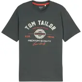 Tom Tailor Paita tummanharmaa / oksidi / valkoinen