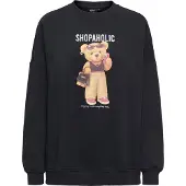 ONLY Onlbila L/S Bear O-Neck Swt - Black - M