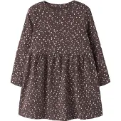 Name it Nmfnicole Ls Dress Pb - Brown - 104
