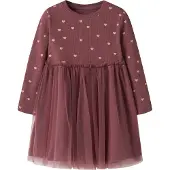 Name it Nmfnadja Ls Dress Noos - Burgundy - 122