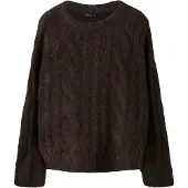 LMTD Neulepaita 'NLFKLEAVECABLE' tummanruskea