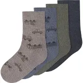 Name It Mini Nmmwak Wo/Bl 4P Sock - Multi/patterned - 31-33