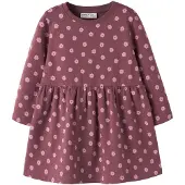 Name It Mini Nmfdavina Ls Sweat Bru Dress Noos - Brown - 80