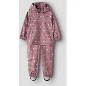 Name It Mini Toiminnallinen puku 'NMNDRain05' malva / marjat / roosa / valkoinen