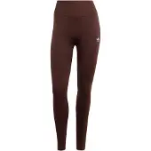 Adidas Leggingsit 'Essentials' tummanruskea / valkoinen