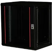 Equip Serverschrank cabinet 19" 12U 600x450mm Glast&uuml;r schwarz