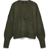 Vero Moda Vmlea Ls V-Neck Cuff Cardigan Noos - Green - M