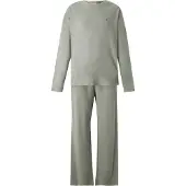 Tommy Hilfiger Underwear Pitkä pyjama vaaleanvihreä