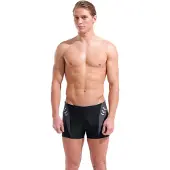 Arena Uimashortsit 'STEPLOGO SWIM SHORT' antrasiitti / musta