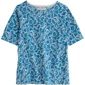 Seasalt Cornwall Paita 'Poisson' sininen / opaali / offwhite