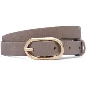 Calvin Klein Organic Buckle Suede Belt 20Mm - Brown - 95