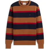 Tommy Hilfiger Neulepaita laivastonsininen / konjakki / punainen