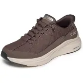 SKECHERS for man. 232619 Slip-Ins Sneakers: Contour Foam - Cozy Fit brown (45), Flat, Laces, None, Casual