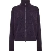 Mos Mosh Mmthora Knit Zip Cardigan - Purple - XL