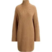 Ralph Lauren Wool-Cashmere Turtleneck Dress - Brown - XS