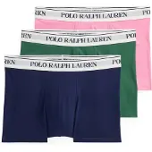 Ralph Lauren Bokserishortsit 'Classic' laivastonsininen / vihreä / vaalea pinkki / valkoinen