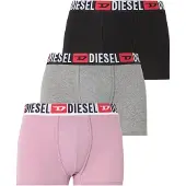 Diesel Bokserishortsit 'DAMIEN' meleerattu harmaa / eosiini / musta / valkoinen