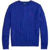 Ralph Lauren Neulepaita 'DRIVER' kuninkaallisen sininen / kirsikanpunainen