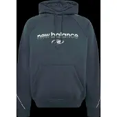 New Balance Trackside Fleece Hoodie - Navy - L