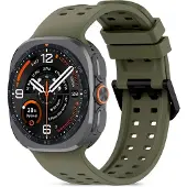 TechProtection -silikonihihna Samsung Galaxy Watch Ultra 47 mm:lle – oliivinvihreä