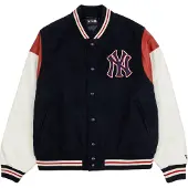 New Era Mlb Varsity Jckt Neyyan - Navy - S