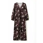 Noella N-Lilith Maxi Dress - Burgundy - XL