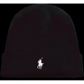 Ralph Lauren 32/3 Cotton-Swtr-Hat - Black - ONE SIZE